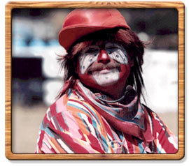 Bert Davis the Coppertown Rodeo Clown