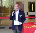 Dr. Dennis Gervin speaking at the Sugar Pine Building ribbon cutting