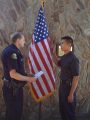 Chief Stinson swears in Officer Ma