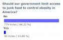 Poll: Should Government limit access to junk food