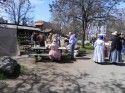 Birthday celebration volunteers at Columbia
