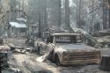 Outbuilding and Pickup Rim Fire