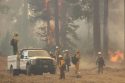 Fire Crews Hold Dozer Line