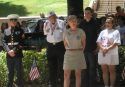 Jennifer Rapp speaks at the Memorial Day Ceremony