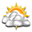 Mostly cloudy
