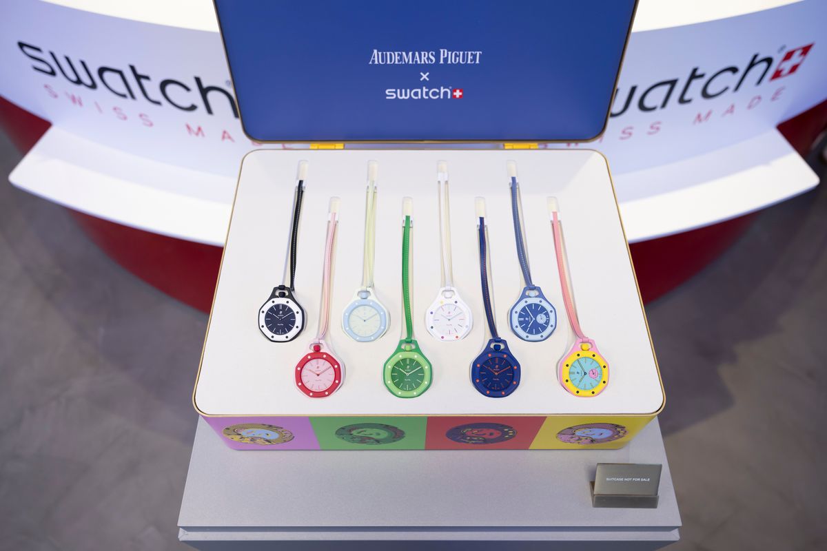 A new Swatch model is introduced, and a case study in overexcited ‘drop ...