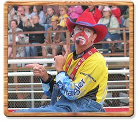 Punkintown the Coppertown Rodeo Clown