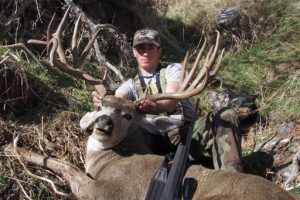 Local boy Zac Clark showing off his first buck. Thanks to his mother Laurie for sending this picture in.