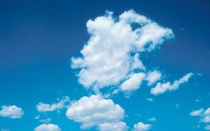 Blue sky with clouds