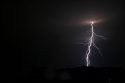 Lightning at night