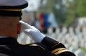 Soldier saluting