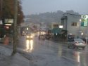 Rain in downtown Sonora