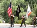 The Color Guard Approaches During Ceremony At Black Oak Casino