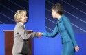 Barbara Boxer and Carly Fiorina
