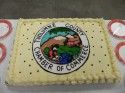 The Chamber of Commerce welcomed Lowe's with a cake