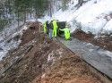 T.U.D. makes repairs to a Columbia ditch