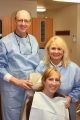 Shelley Lambert with Dr. Wayne Mathe and Judy Pief, RDA.