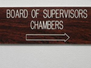 Tuolumne County Board of Supervisors Sign