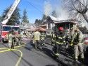 Crews Prepare to enter the home