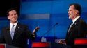 Rick Santorum and Mitt Romney