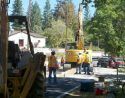 Road work at Columbia Elementary