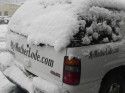 Snow in down town 3 inches