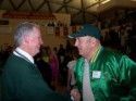 Sonora High Basketball Coaches Rick Francis (left) and Bud Castle (right) shake hands in 2009