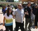 Family of Leila and Isiah Fowler enter the Calaveras Courthouse