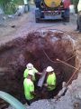 T.U.D. crew repairing main line break