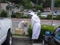 Sierra Foothills Bee Keepers Association Members, Ken Fowkes (left) and Linda Reavly