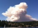 View of Power Fire From Pinecrest Lake