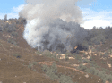 Parrrotts Ferry Road Fire north of Natural Bridges2