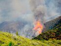 The Rim Fire burning the south side of the Tuolumne River heading towards Hwy 120