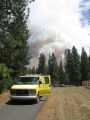 Rim Fire: picture taken from Sandean Road in Groveland