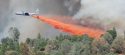 Pictures from rim fire and flame retardant drop off