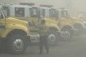 Engine Crews in Highway 120 Staging Rim Fire