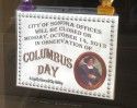 City of Sonora Columbus Day Sign