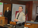 Sheriff Jim Mele and Lt. Neil Evans In Background