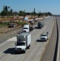 Trucks on highway