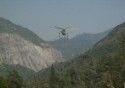 Big Meadow Fire - Type 1 Helo Over Merced River
