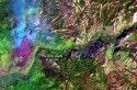 Satellite view of Big Meadow Fire