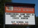 Summerville High Homecoming Sign