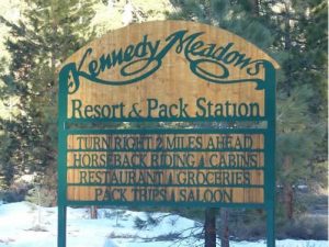 Kennedy Meadows Sign