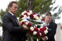 Governor Schwarzenegger speaks at a L.A. Veterans Day program