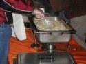 Turkey served at the community Thanksgiving dinner