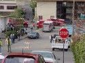 Street Scene at Bombay House Fire