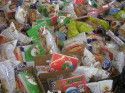 Over 200 families received food from