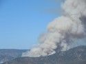Hunters Fire picture taken from south east corner of the Lake Don Pedro subdivision in Mariposa County near Barrett Cove