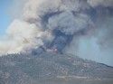 Hunters Fire picture taken from south east corner of the Lake Don Pedro subdivision in Mariposa County near Barrett Cove