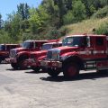Cal Fire trucks